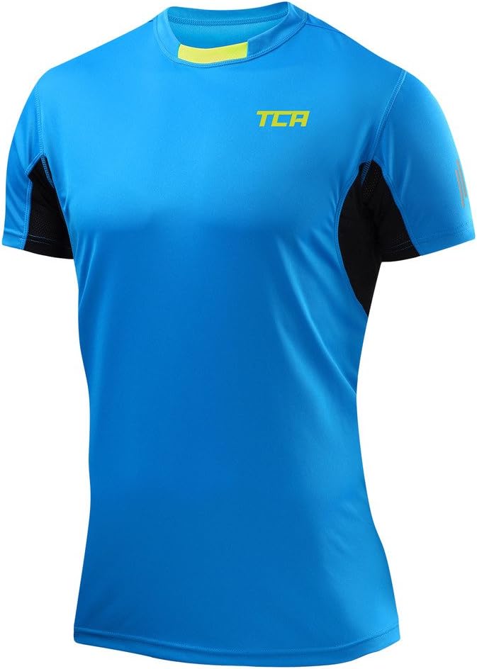 TCA Mens Short Sleeve Atomic QuickDry Gym Training Top