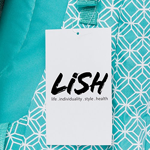 LISH Ace Tennis Racket Backpack - Women's Tennis Racquet Holder Bag (Teal)