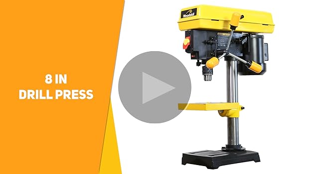 Woodskil 8 Inch Drill Press, 2.3 Amp 5-Speed Bench Drill Press
