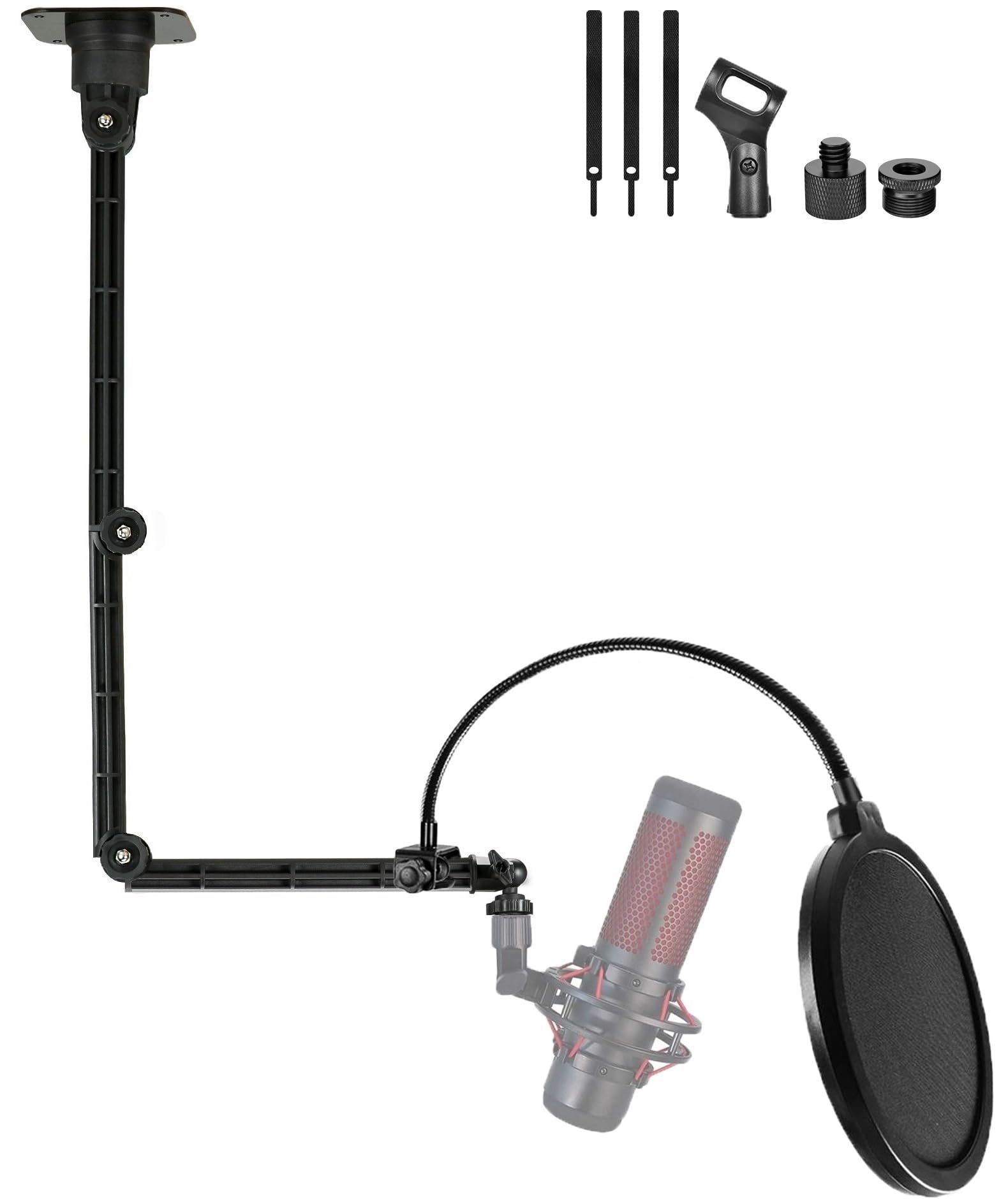 SHURE MV7 +RODEマイクアーム +ケーブル SHURE シュア / MV7+-K-J [SH-BROADCAST1 ＆ 5mマイクケーブル セット