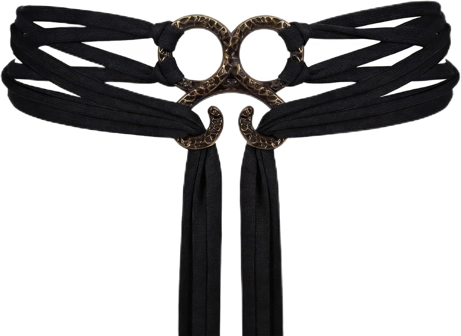 SUMGOGO Retro Cross Belt Viking Troll Medieval Rope Crossover Waist Band Ring Knotted Belt Norse Shaman Pagan Novelty Costume
