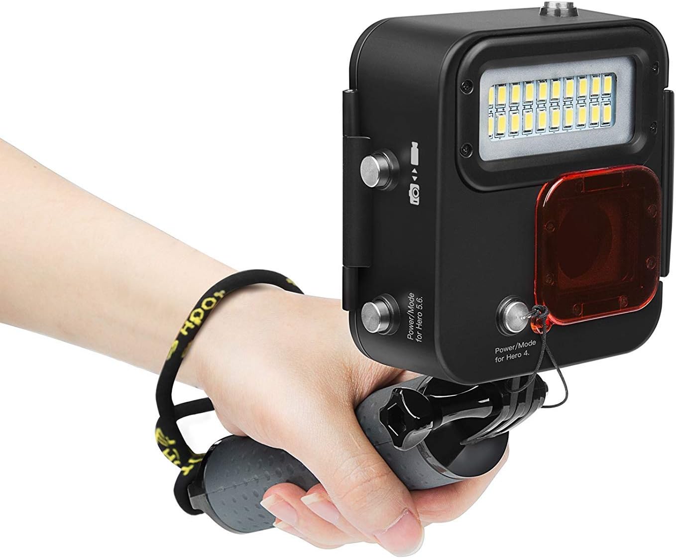 Yangers Waterproof Case Underwater Kangaroo Diving LED Light