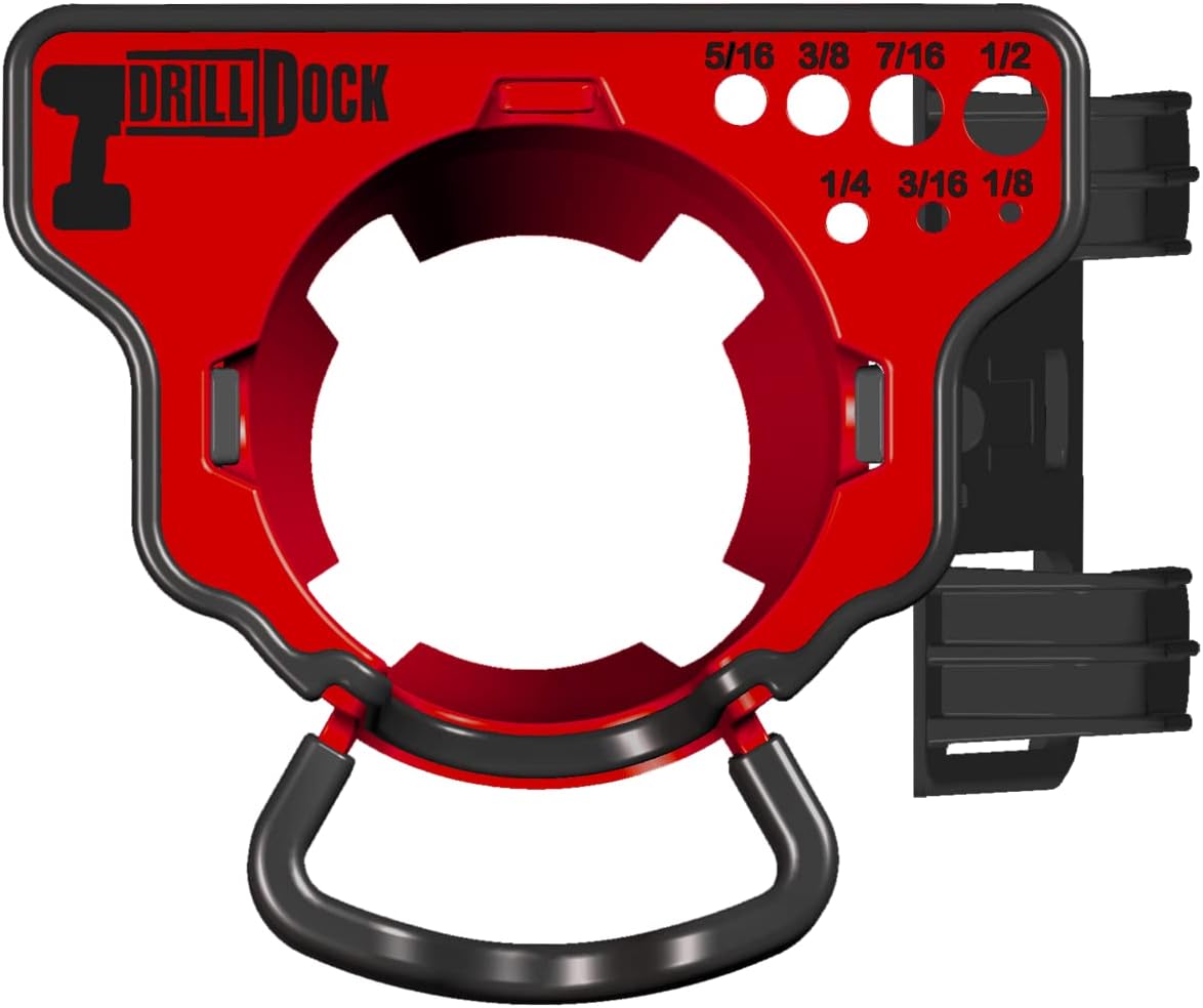 Cordless Power Drill and Driver Tool Organization and Storage System for Workshop, Garage, and Job site
