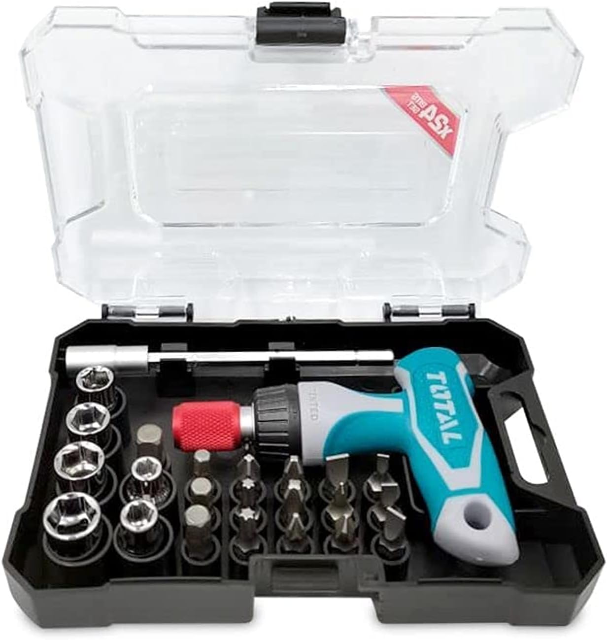 Premium Quality 24 pcs Bits Set with T-Handle Ratchet Wrench - T.O.T.A.L (TACSD30186)
