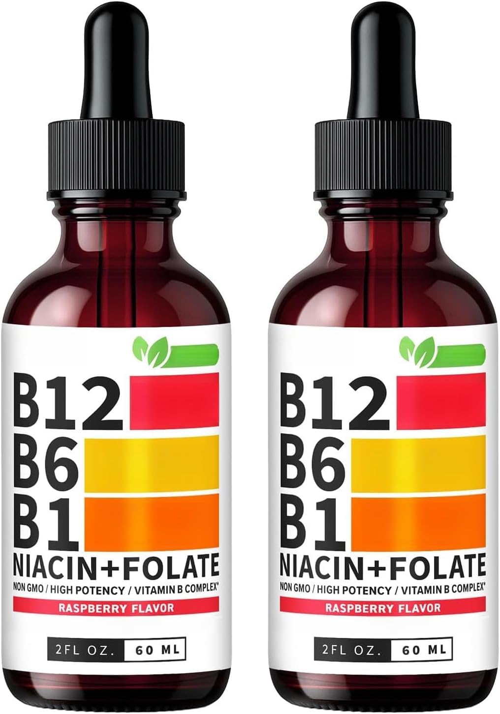 Gocce multivitaminiche, Fornisce energia, adatto a uomini e donne, 2pcs