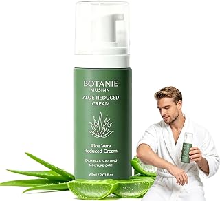 Botane Man Hair Removal, With Natural Aloe Veral | Moisturizing Nourishing, Smooth Non-Irritating Formula for Facial and Whole Body Grooming（1pc）