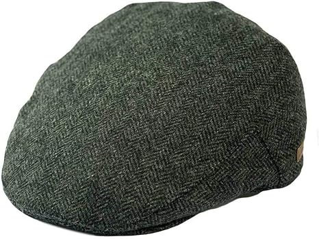 Flat caps for mens 100% Wool Tweed Hat 