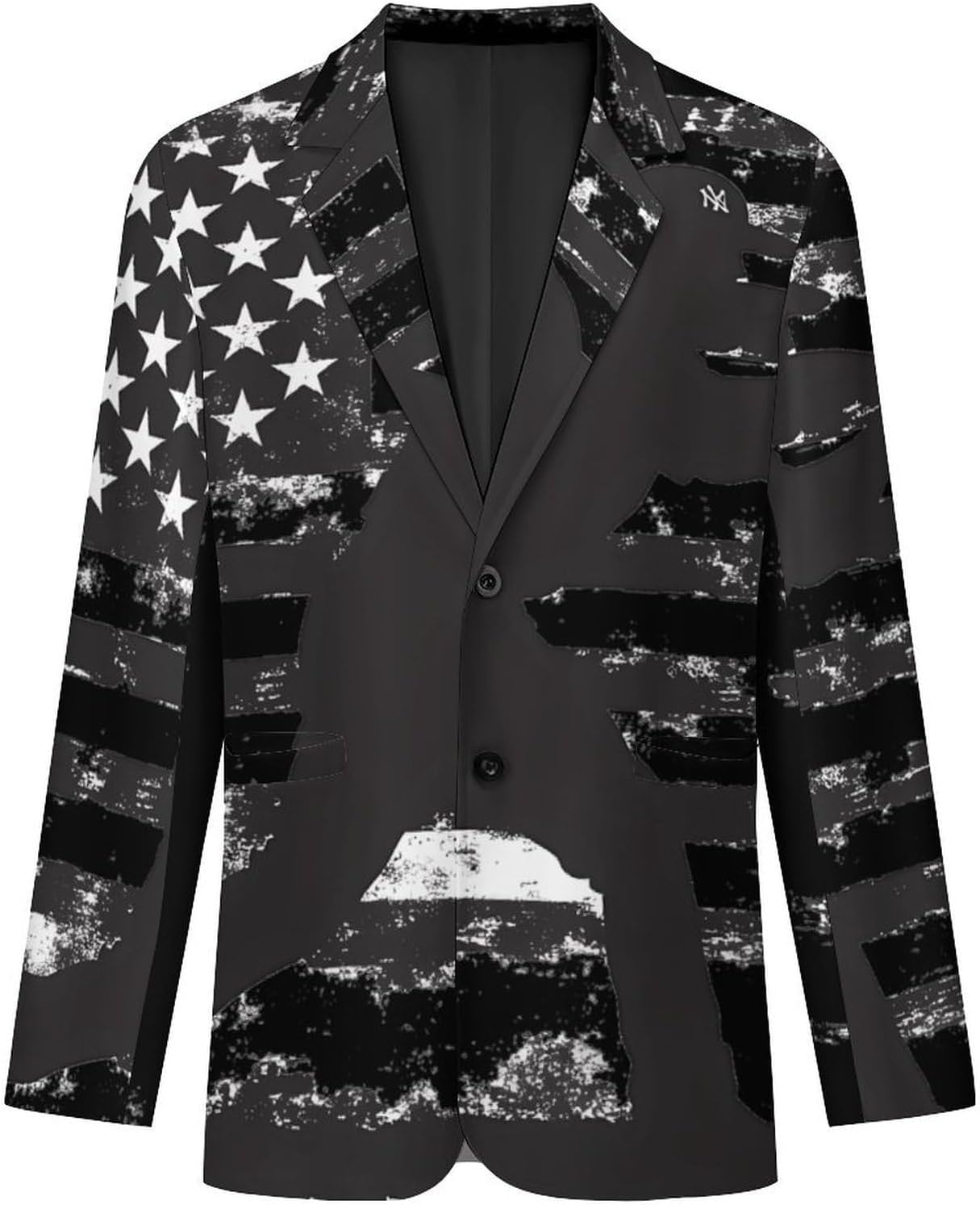U.S Flag Baseball Mens Blazer Lightweight Sport Coat Two Button Suit Jackets