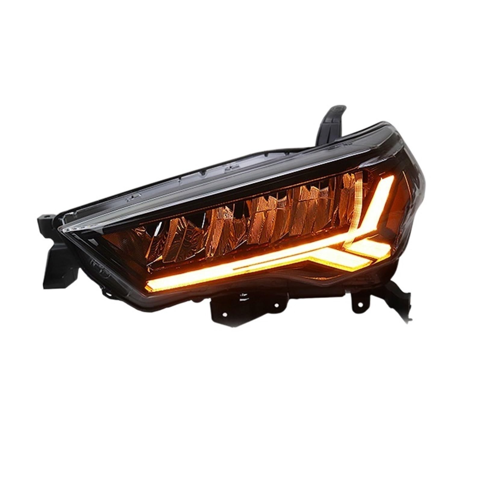 Headlights Front Signal Lights LED DRL Dyanmic Turn Signal Headlamps Assembly LED Lens Compatible With Toyota Compatible With 4Runner 2014-2020