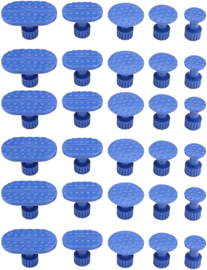 30pcs Car Body Dent Removal Pulling Tabs Paintless Repair Glue Puller Tabs Compatible with Automotive Repair Tools