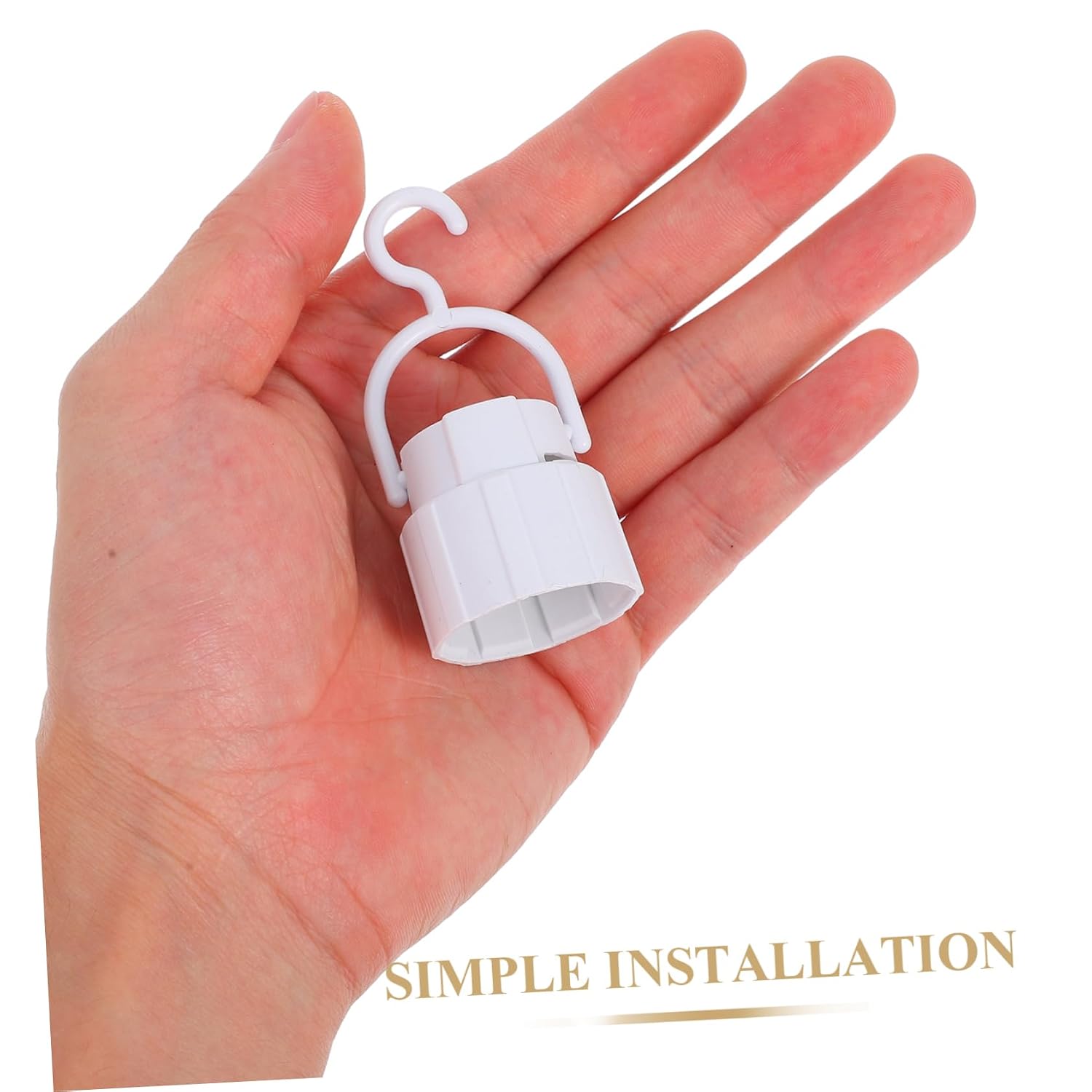 Cabilock 10pcs Emergency Bulb Holder Led Light Bulbs Socket Adapter Night Light Tent Lantern Lamp Holder for Power Outage
