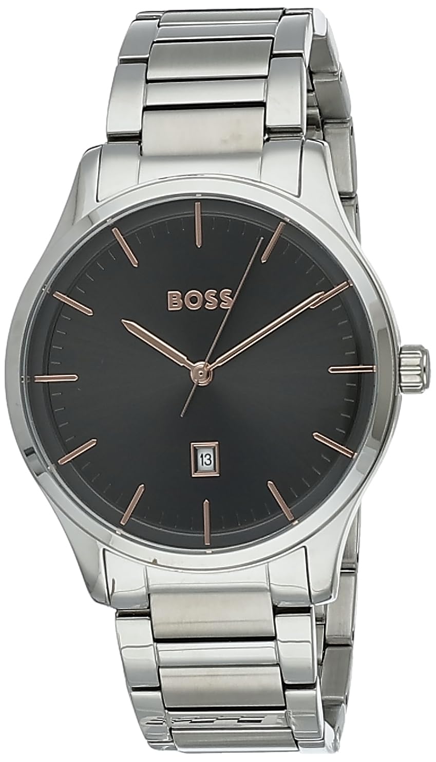 BOSS Reason Analog Gray Dial Mens Watch-1513979 (B0BHJGJYB9) Amazon Price History, Amazon Price Tracker