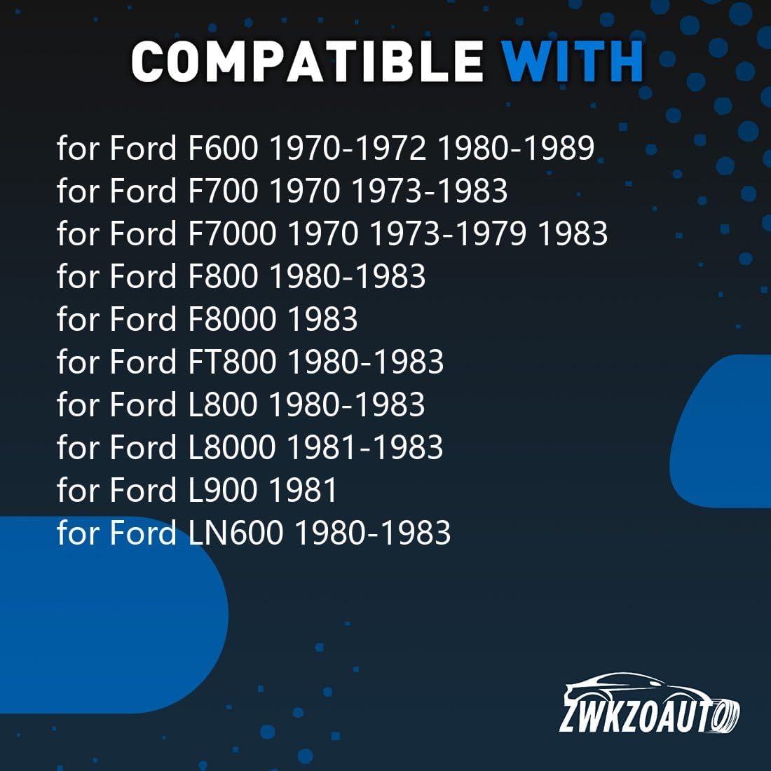 1 Rear Brake Hydraulic Hose Replace 150.79313, D2TZ2282A for Ford F600 7.0L 1981 1982 1986-1989, for LN7000 10.4L 1981-1983, for LN8000 10.4L 1981-1983, for C7000 10.4L 1980-1983