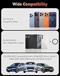Magnetic Phone Mount for Hyundai Ioniq 5 2022-2025/5 N & Sonata Kona 2024-2025 & Ioniq 9 Metallic Dashboard, Compatible with MagSafe iPhone 17 16 15 14 13 12 Pro Max Plus Mini
