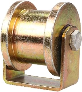 Groove Wheel Heavy Duty 45# Rigid Caster H Type Pulley Sheave Directional Track Roller,for Wire Rope Rail,Sliding Door,Industrial Machines,Rolling Gates,Sliding Gate(79mm/3.1in)