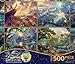 Ceaco - 4 in 1 Multipack - Thomas Kinkade - Disney Dreams Collection - Lion King, Peter Pan, Princess & the Frog, & Jungle Book - (4) 500 Piece Jigsaw Puzzles