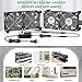Wathai 120mm x 4 Dual Ball Computer Fan 110v - 240v with Variable Speed Control,for,Garage Attic Window Exhaust,GPU Mining Rig,Server Rack,AV Cabinets,Home Theater Cooling