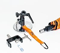 Vista 3 de Supco MUKIT-FR TradeFox - Paraguas de 60 pulgadas con kit de base magnética, abrazadera de acero HD y cordón