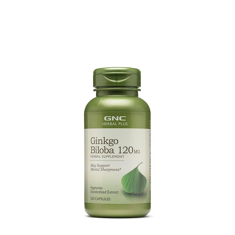GNC Suplemento fitoterápico Ginkgo biloba 120 mg, 100 cápsulas