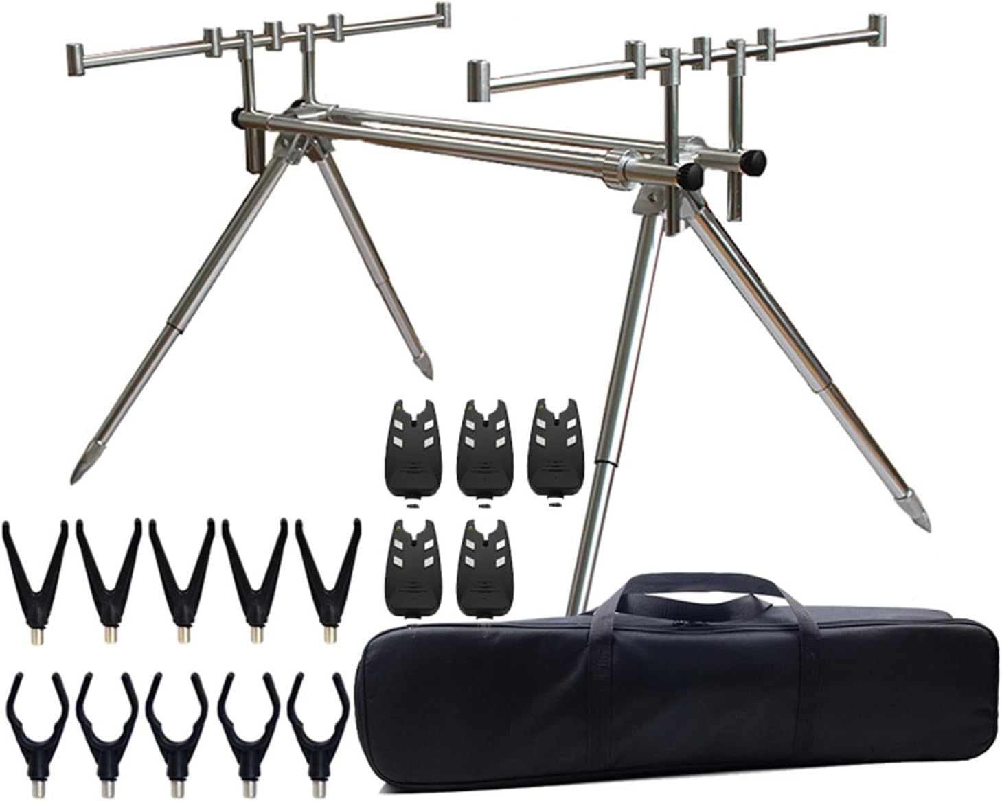 Adjustable Retractable Carp Fishing Rod Pod with Fishing