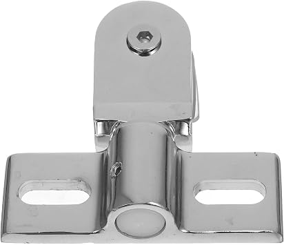 TOPBATHY Shower Screen Hinges Bathroom Door Pivot Hinge Set for Shower Doors Dual-Direction Opening Stainless Steel Hardware with Screws Nuts Gaskets and Rubber Sleeves 3.11 X 3.03 X 0.79 in