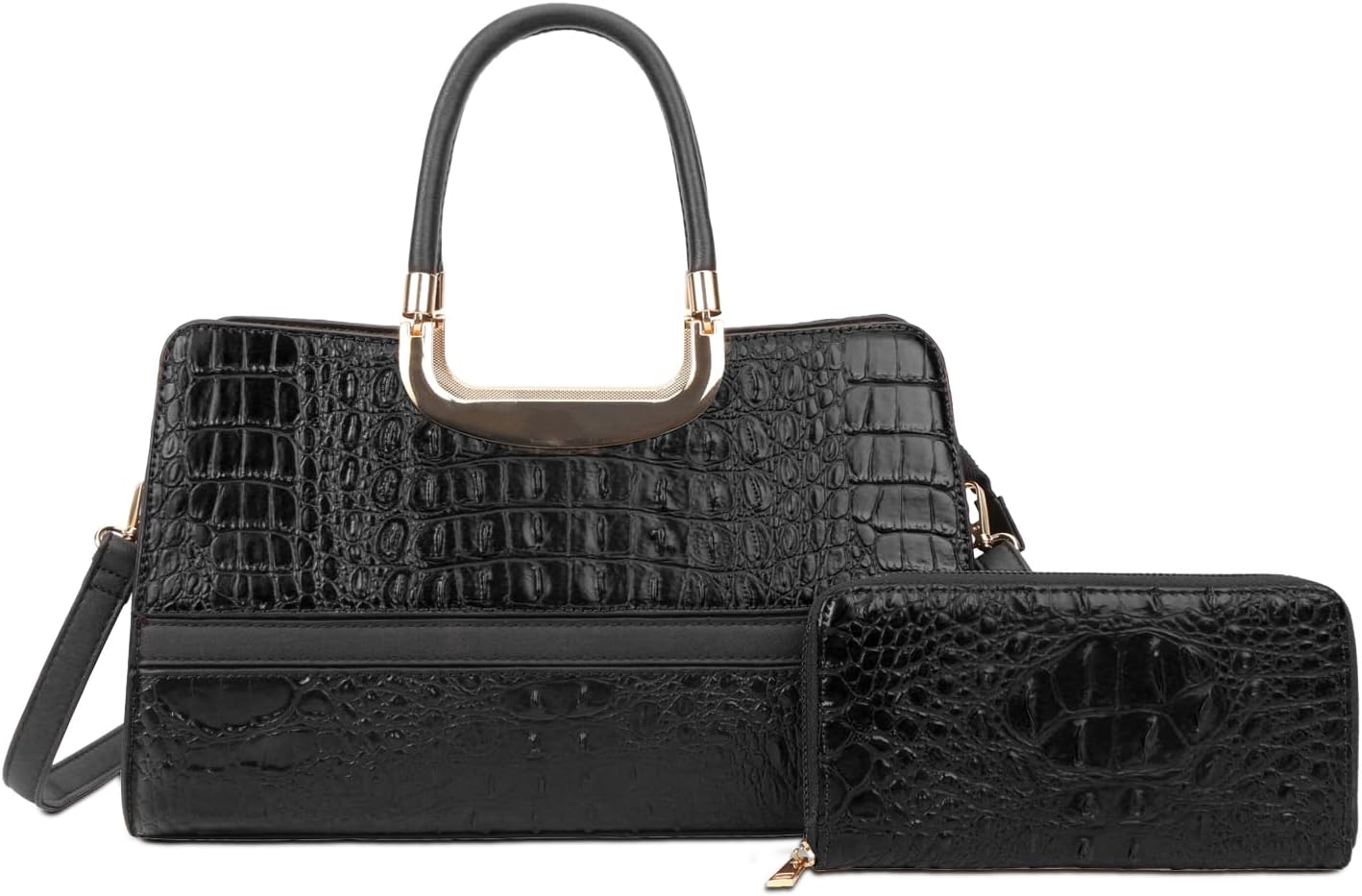 Handbags Sets For Women Shoulder Bags Top Handle Work Satchel Tote Purses Set With Matching Wallet