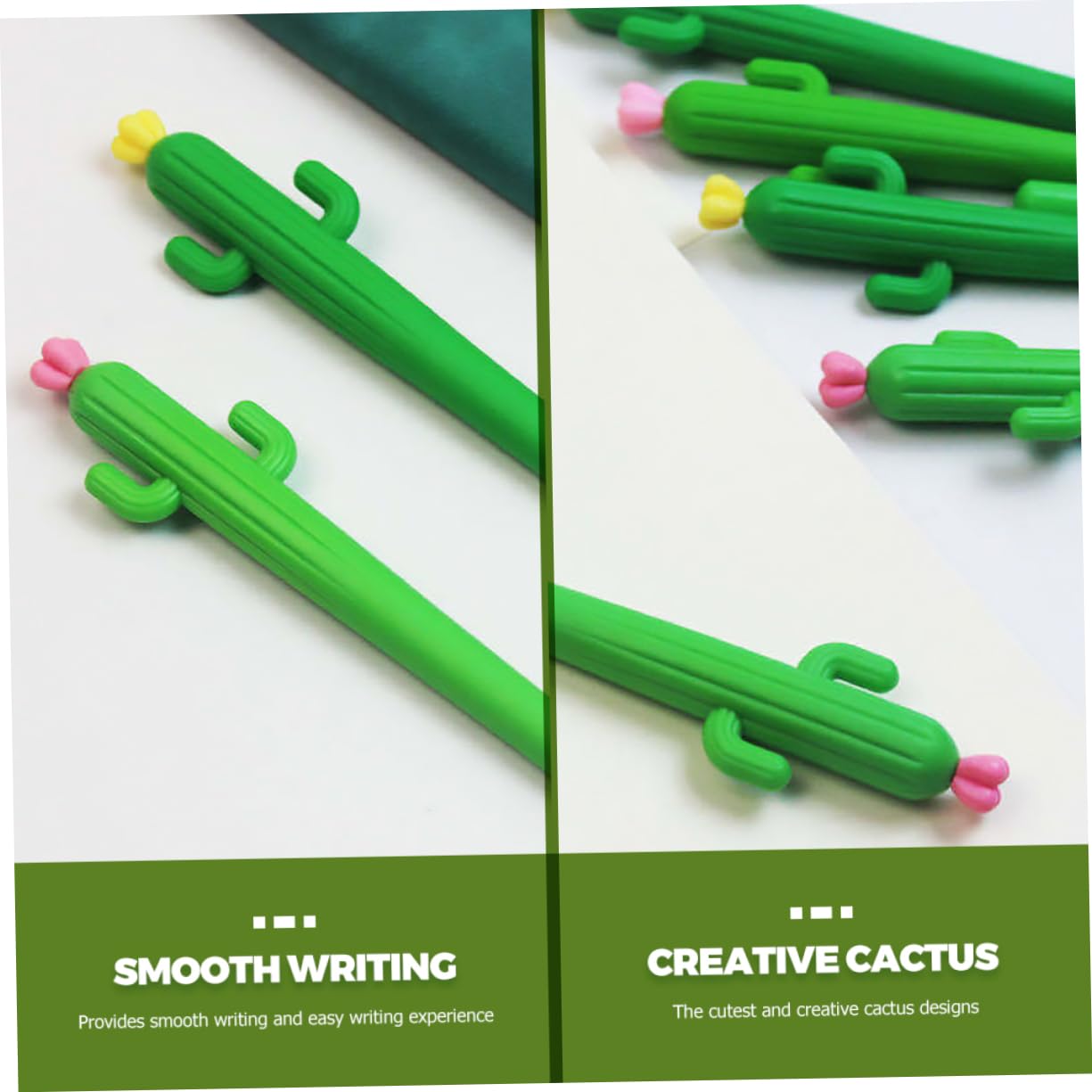 DOITOOL 2 Ensembles Lot De Stylos Gel Forme Cactus Pour Étudiants Design Créatif Et Décoratif Polymère Stylos Pour Et Dessin 25 Pièces * 2
