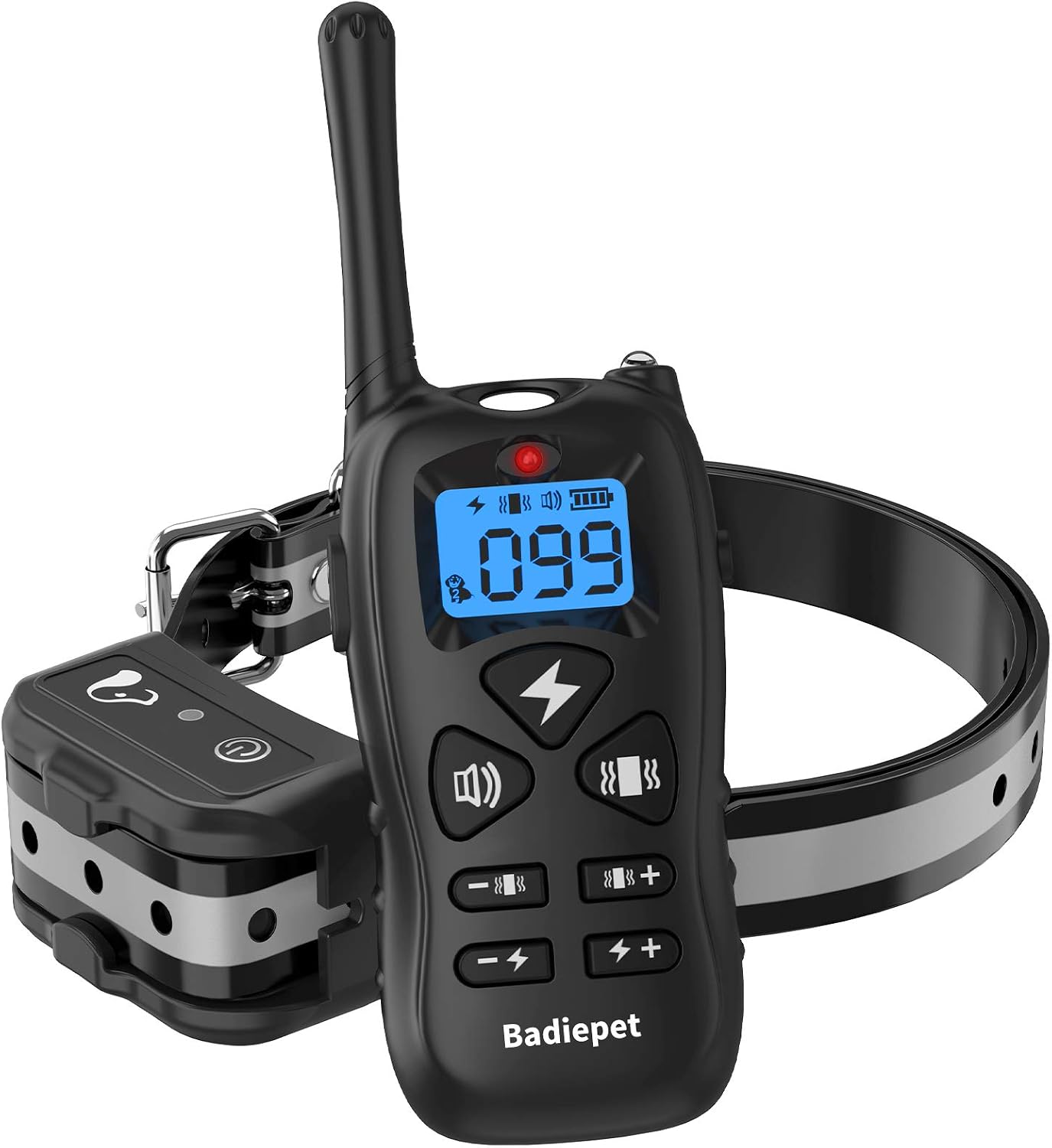 Badie Pet Dog Training Collar with Remote, Electronic Dog Shock Collar with Beep, Adjustable Vibration and Shock Levels, Waterproof Dog…