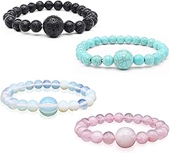 Hion Motion Sickness Bands Anti Nausea Acupressure Wristband Anti Nausea Bracelet for Motion Sickness and Morning Sickness（YC-SL-4PCS-aAY-1）