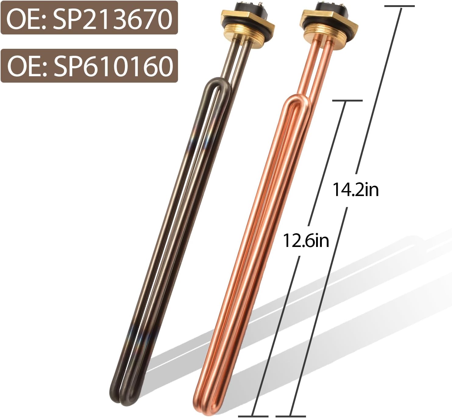 SP213670 4500W Titanium and SP610160 4500W Copper Water Heater Elements
