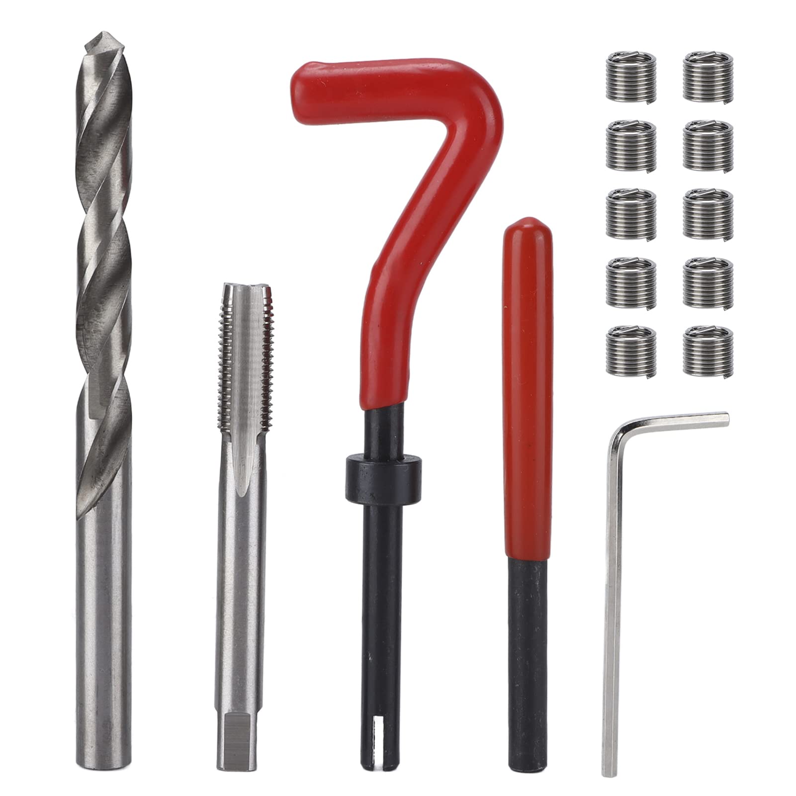 Kit de reparación de roscas M10x1,25mm para solucionar pasos de tornillo dañados