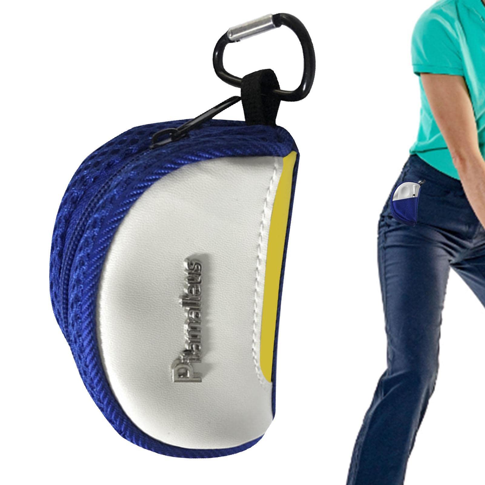Borsa per Pallina da Golf con Cerniera e Moschettone, Porta t-Shirt Sportivo Tascabile