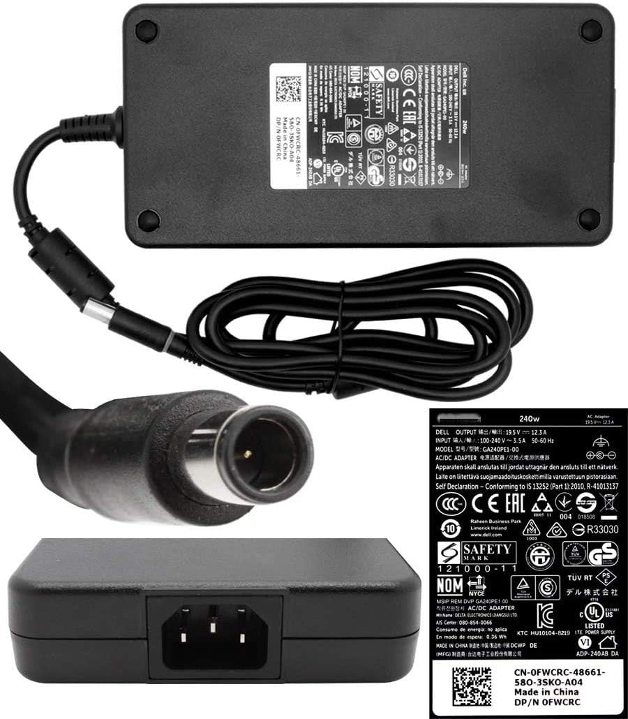 Weekly Top Sale 240W 180W AC Adapter Laptop Charger Fit for Dell Alienware M15 17 15 R3 R4 R5 R2 13 M17 X51 M17X M18X G5 G7 GA240PE1-00 Precision M6800 M6500 M6600 M6700 M6400 J211H PA-9E Power Supply Cord Black Friday Sale 2022 240W 180W AC Adapter Laptop Charger Fit for Dell Alienware M15 17 15 R3 R4 R5 R2 13 M17 X51 M17X M18X G5 G7 GA240PE1-00 Precision M6800 M6500 M6600 M6700 M6400 J211H PA-9E Power Supply Cord