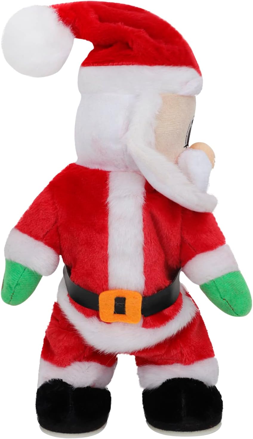 13in Twerking Santa Claus Cute Christmas Ornament Decorations Soft Funny Stuffed Plush Doll Toys Singing Dancing Santa Figure Figurine Home Xmas Ornaments Decor Toys Birthday Gift for Kids Adults