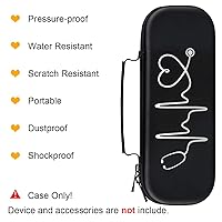 Vista 2 de BOVKE - Estuche para estetoscopio 3M Littmann Classic III, Lightweight II S.E, MDF Acoustica Deluxe, con espacio extra para tijeras para vendas