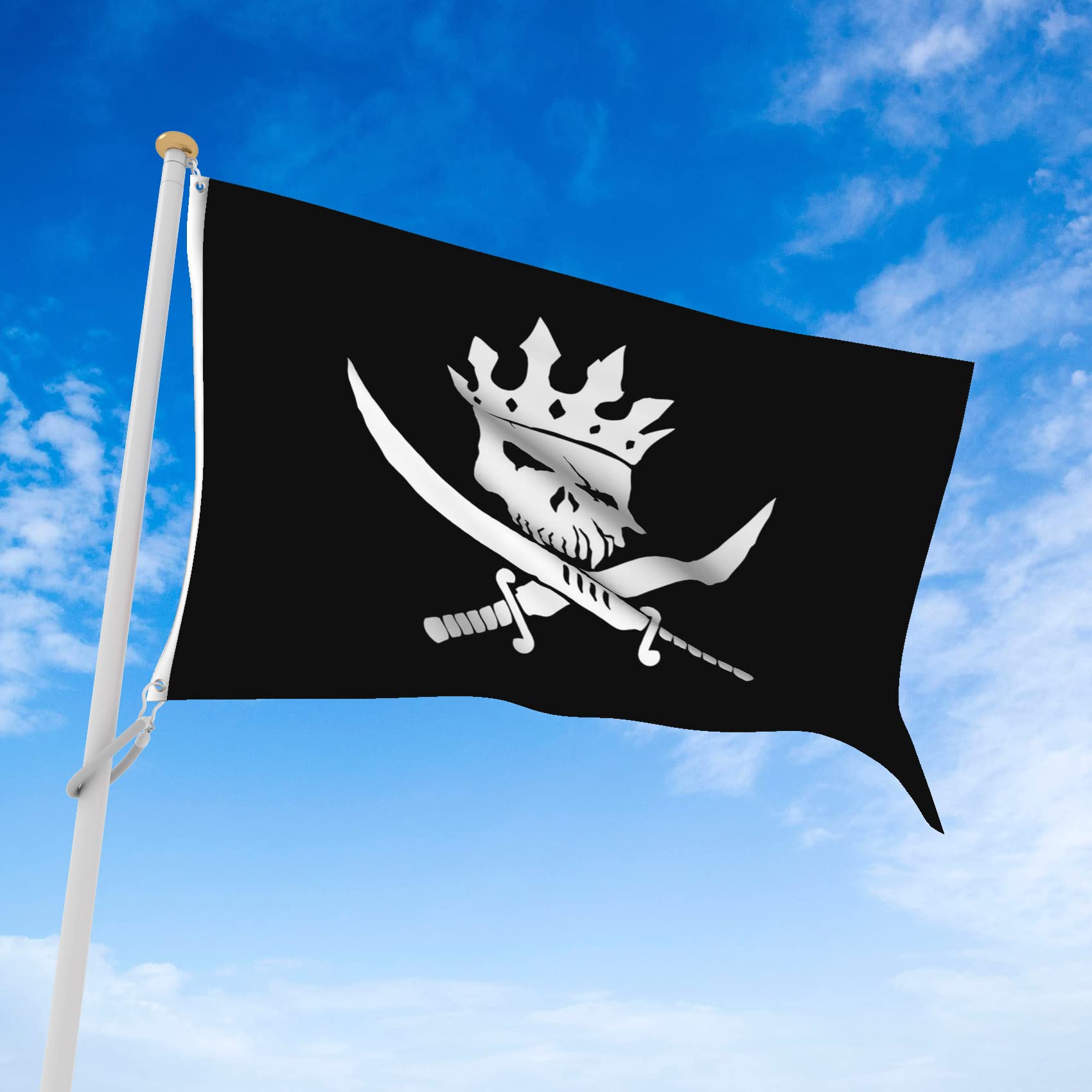 【未使用級】Supreme ブラック Flags Boonie ハット　国旗 Amazon.com : YongFoto Pirate Flag 2.5x4ft Crown Jolly Roger Skull