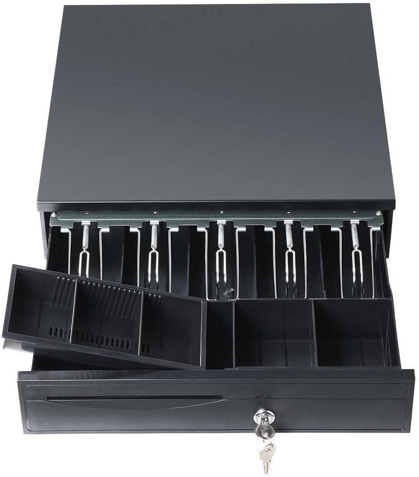 Large Elc Cash Register/Bill Shop Money Till Drawer Cash Machine 12V