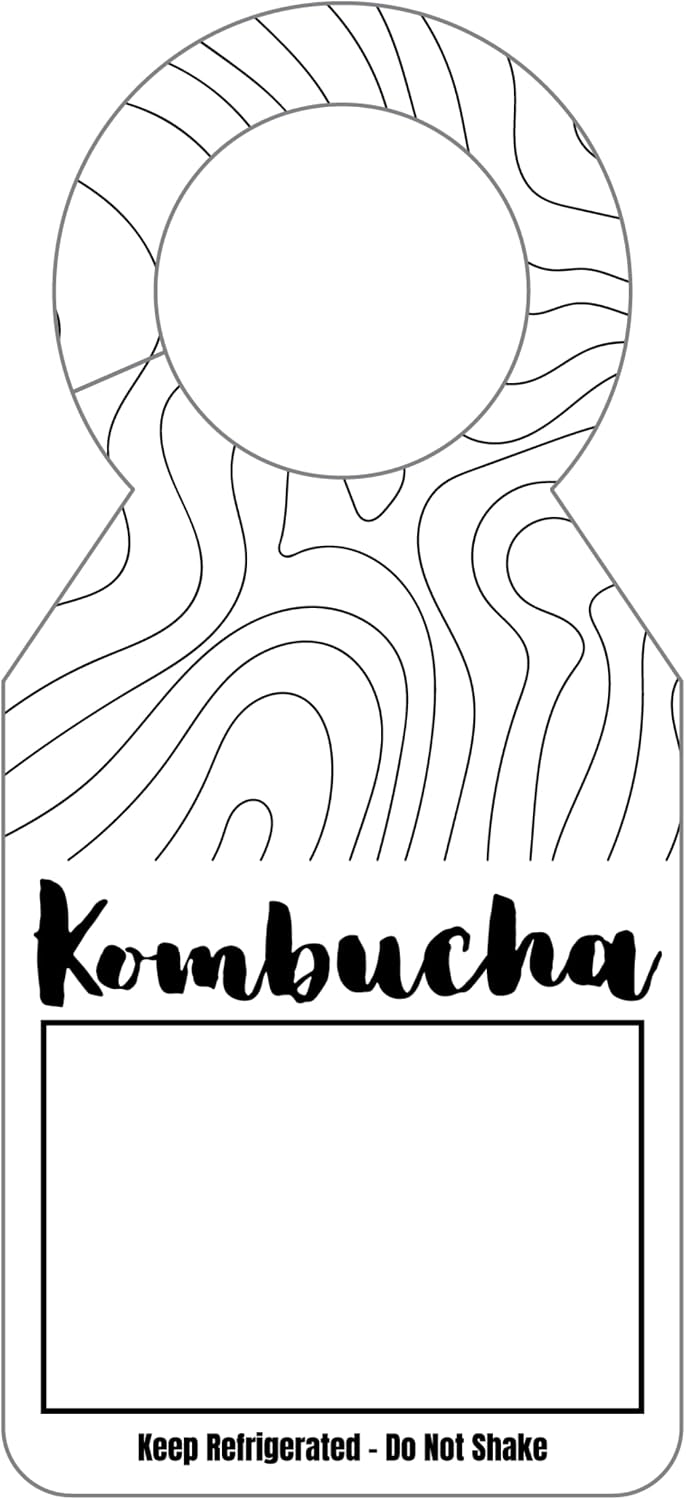 100 Pieces Growler Tags for Kombucha – 5.5 x 2.5 Inch Writable Drink ID Labels for Fermented Tea, Flavored Kombucha & Craft Beverages – Durable Paper Neck Tags for Breweries, Tea Shops & Home Brewing image 5