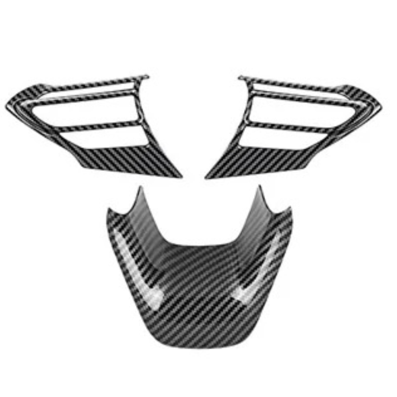 Interior Trim for Toyota for Yaris 2022 Steering Wheel Glitter Sticker Decoration Scratch Resistant and Wear-Resistant Interior Modification Auto Central Inner(Carbon Fiber Set)