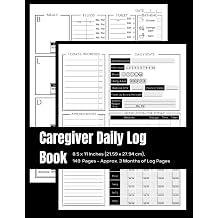 Caregiver Daily Log Book Care Log Journal, Record Daily Needs, Monitor Vitals, Meds, and More! Perfect for Seniors, Assisted Living, and Home Care
