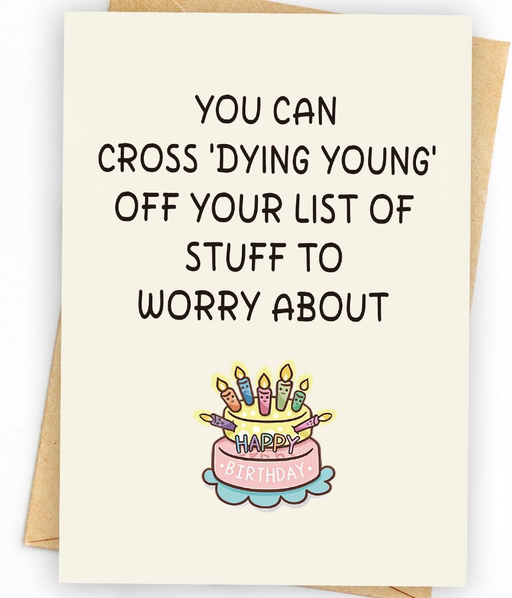 WowBefun Funny Birthday Card | Funny Birthday Cards for Women, Men, Dad, Mom, Brother, Sister, Husband, Friend, and Anyone | Humorous Birthday Gifts | Unique Birthday Decorations