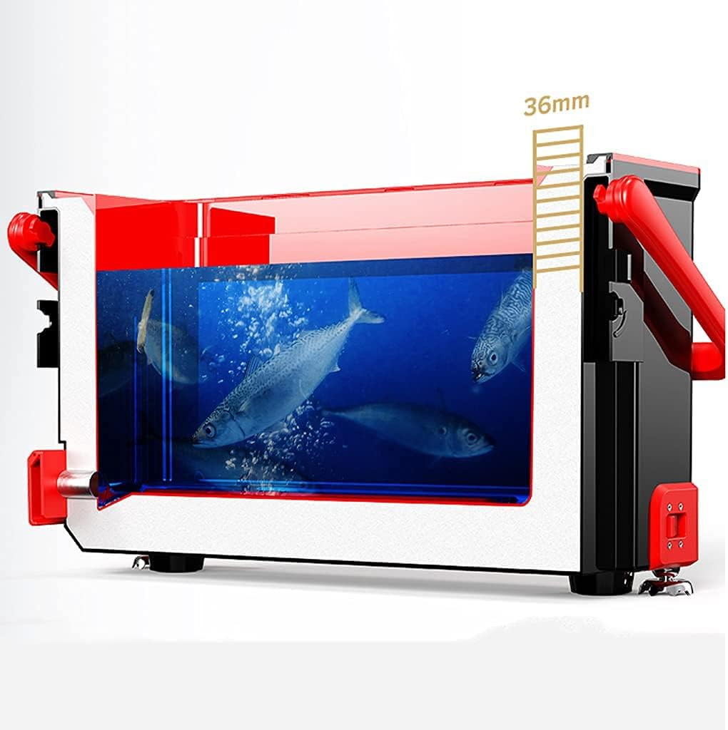 Fishing Tackle Box no Need to Install Ultra-Light Fishing Box Multi-Function Fishing Box can sit on Fishing Tackle and Equipment Red