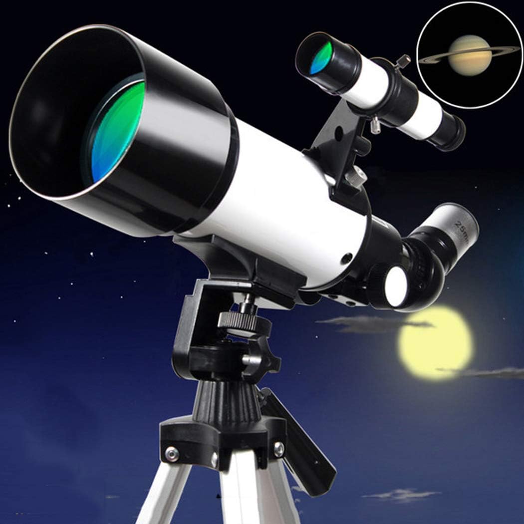 Monocular Telescope, Kids Telescope for Adults Astronomy Beginners,400mm Focal Length 120X Magnification Refractor Telescopes with Smartphone Adapter,Backpack and Moon Filter