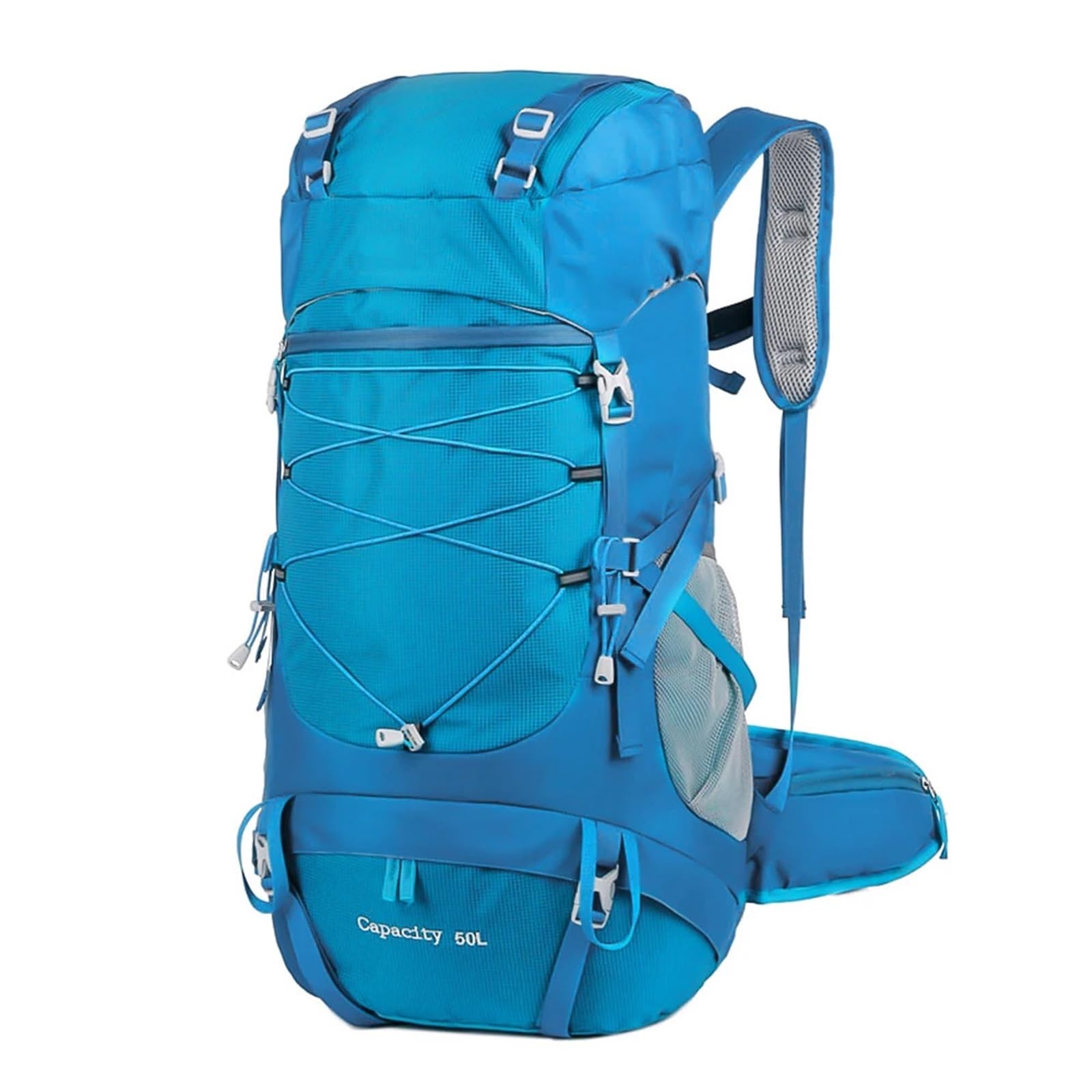 Mochilas de marcha Mochila de senderismo 50 l con funda impermeable, multifuncional, for montañismo, viajes, trekking y acampada