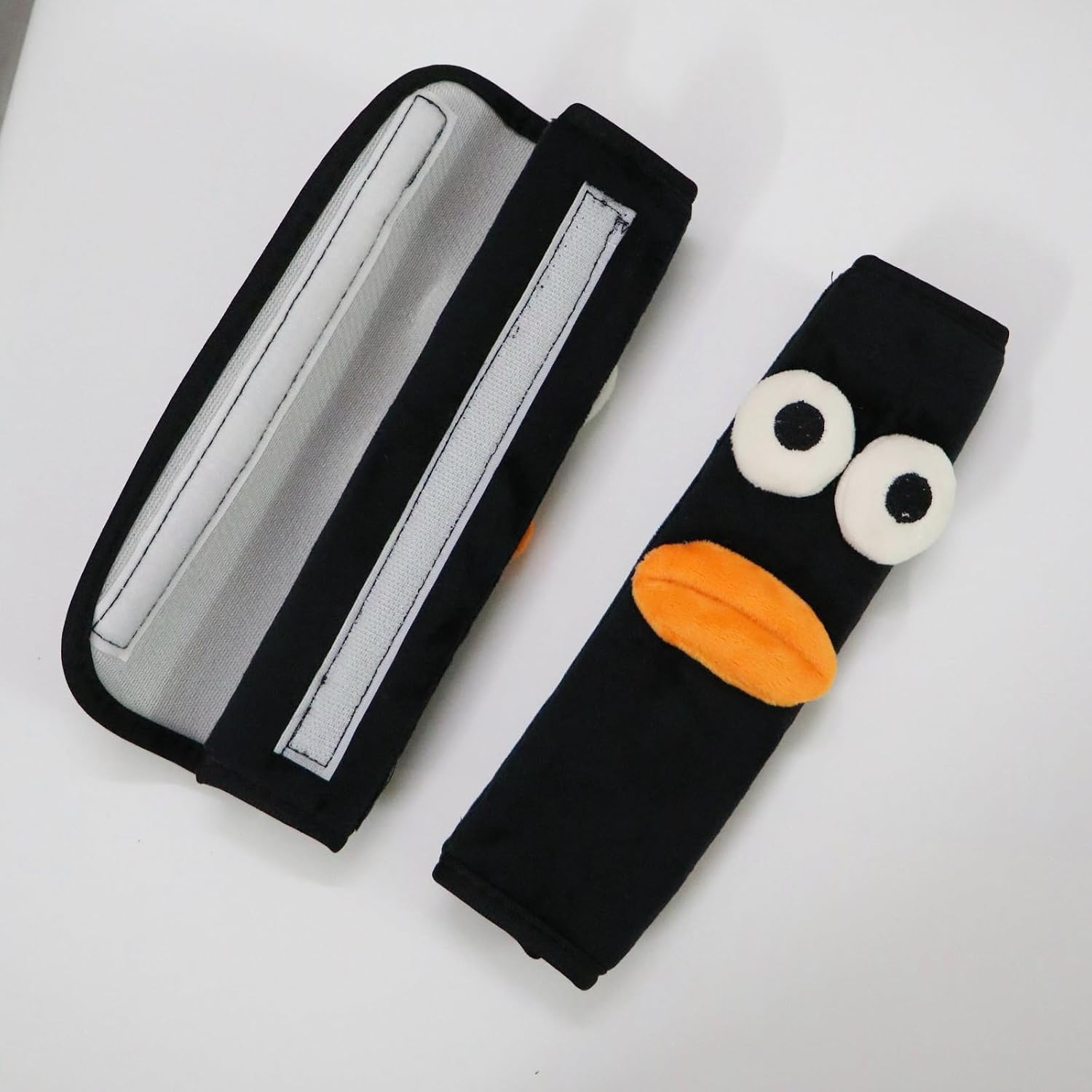2PCS Car Seat Belt Cover,Seat Belt Cover Pad for Baby,Cute Cartoon Pattern Car Seat Belt Pads,Compatible with All Cars and Backpack (Oxeye)