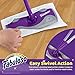 Fabuloso Dry and Wet Sweeper with Bonus 12 Dry Cleaning Pads| Clean Your Floors with Ease | 2-in-1 Sweeping and Light Mopping, Lightweight, Swivel Low-Profile Dust Mop,Purple