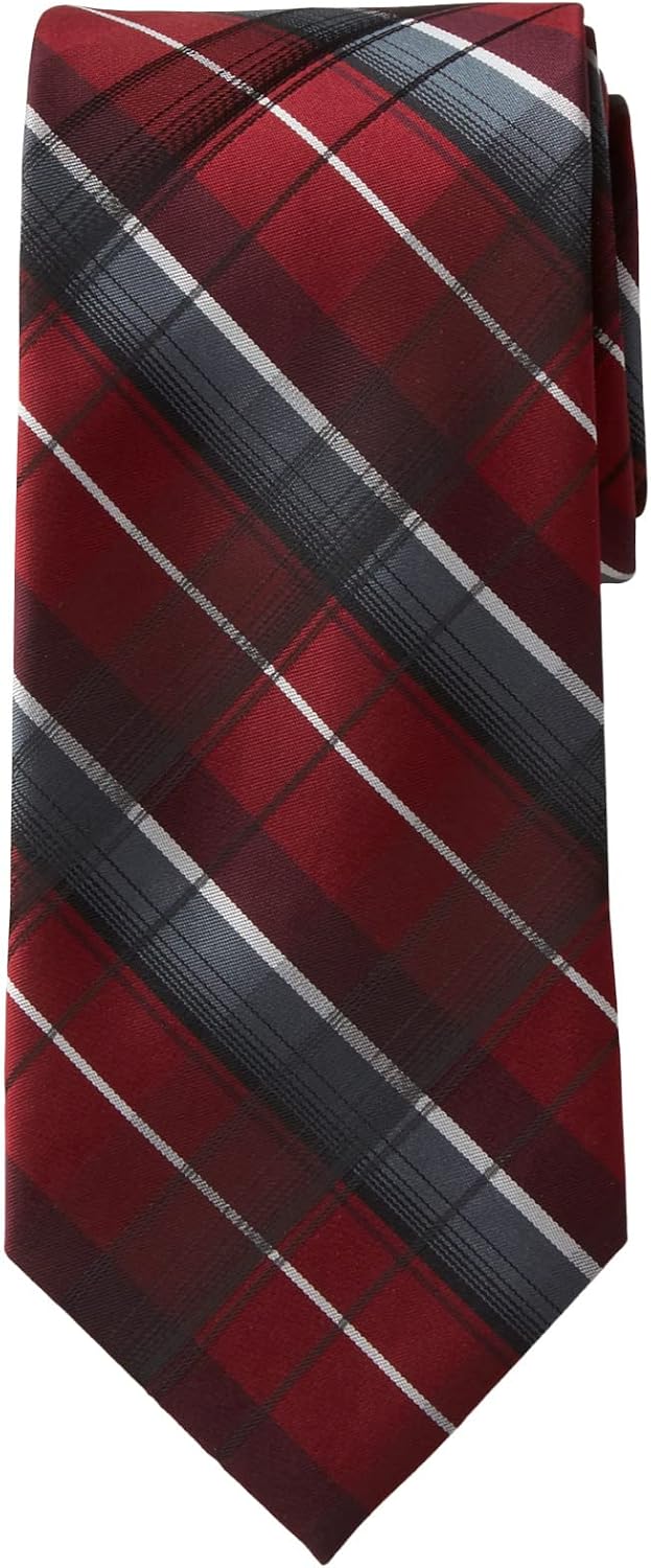 KingSize Men's Extra Long Classic Plaid Tie