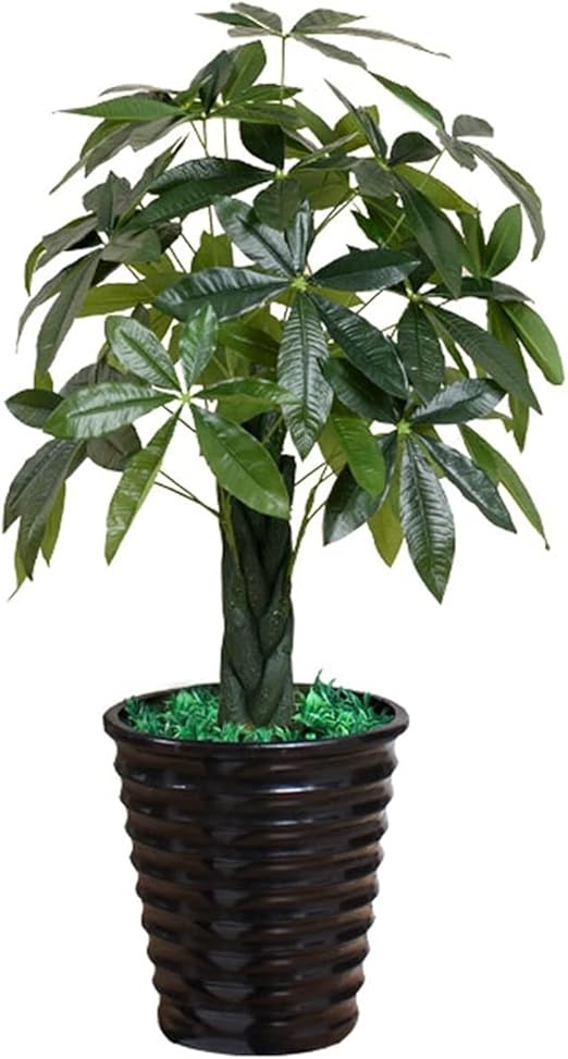 Amazon 観葉植物 プラスチック人工木の植物お金の木の熱帯の偽の木の家屋内のリビングルームの庭の緑の植物盆栽の装飾 ホームプラント サイズ 130cm 人工観葉植物 オンライン通販