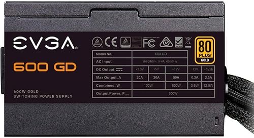 Miniatura 3 de EVGA 100-GD-0600-V1, Fuente de alimentación, 600 GD, 80+ GOLD 600 W