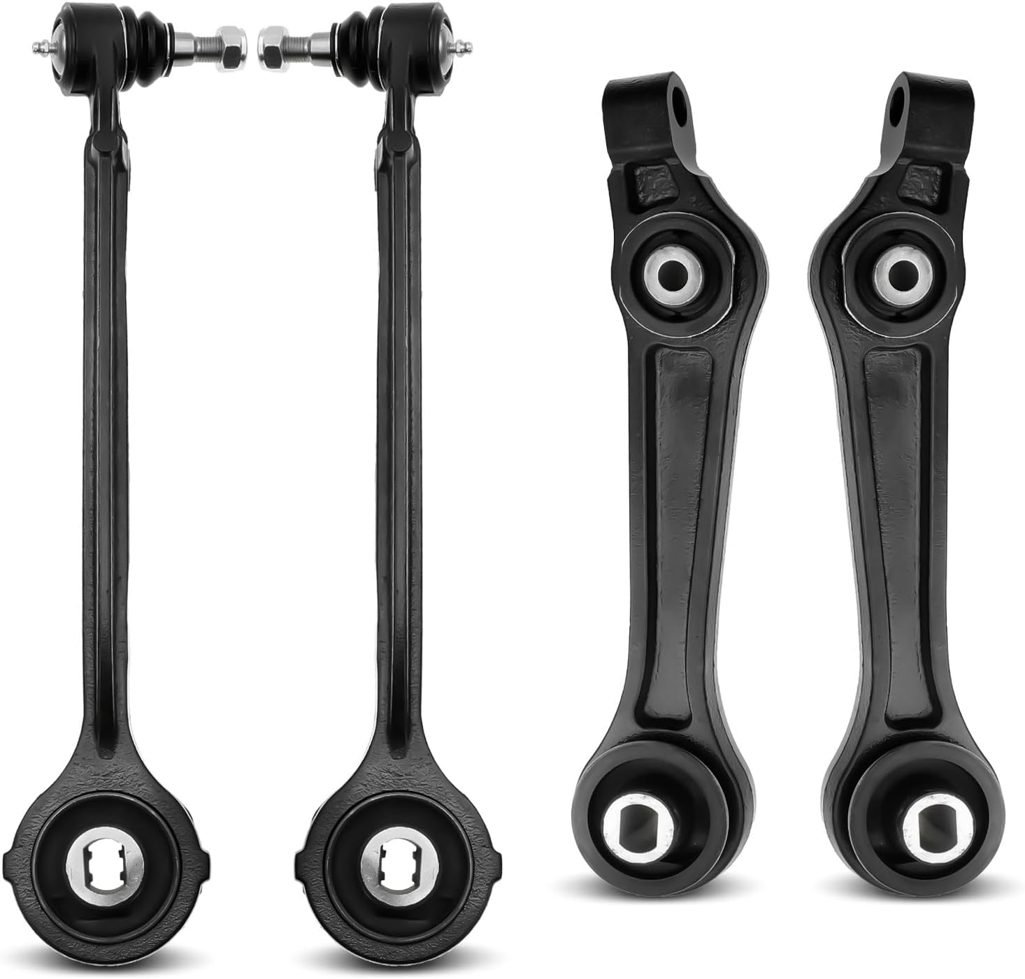 A-Premium Set of 4, Front Forward & Rearward Lower Control Arm, with Ball Joint & Bushing, Compatible with Dodge Charger 2006-2010, Challenger 2008-2010, Magnum 2005-2008, Chrysler 300 2005-2010, RWD